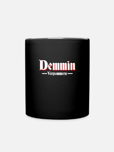 Demmin - Tasse einfarbig - Schwarz