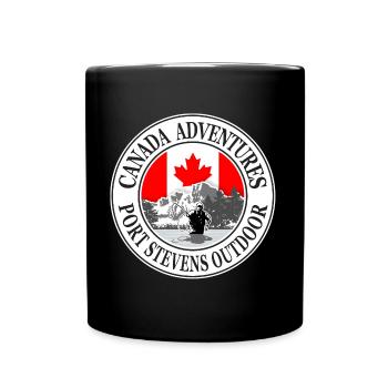 Kanada - Angler - Maple Leaf - Canada - Tasse einfarbig - Schwarz - Vorne