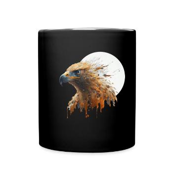 Bel aigle américain - Mug uni - noir - Devant