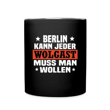 Wolgast - Tasse einfarbig - Schwarz - Vorne