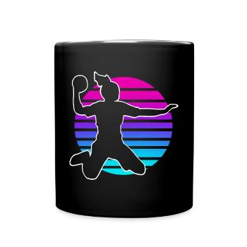 Handball Handball Joueur de handball féminin - Mug uni - noir - Devant