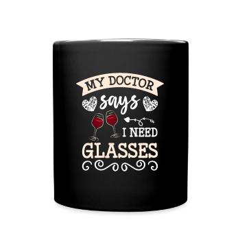 Doctor pain - Full Colour Mug - black - Front