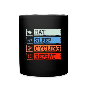 Cyclist Bike Road Cyclist - Full Colour Mug - black - Front