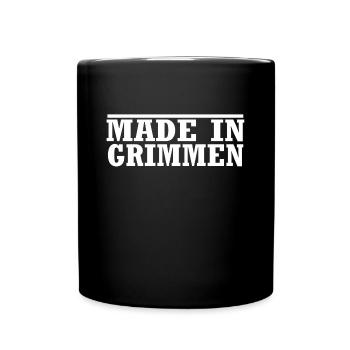 grimmen - Tasse einfarbig - Schwarz - Vorne
