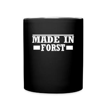 Forst Lausitz - Tasse einfarbig - Schwarz - Vorne