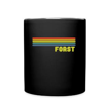 Forst Lausitz - Tasse einfarbig - Schwarz - Vorne