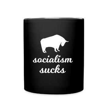 Für den Kapitalist - Tasse einfarbig - Schwarz - Vorne