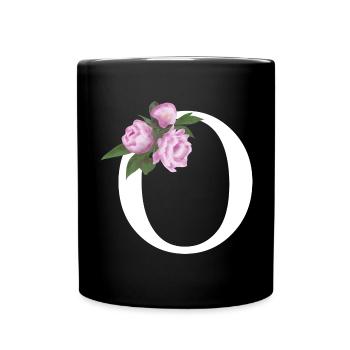 O - Tasse einfarbig - Schwarz - Vorne