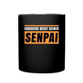 Popkultur Manga Statement Anime Kanji Japan - Tasse einfarbig - Schwarz - Vorne