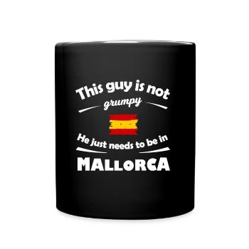 Tourist in Mallorca - Full Colour Mug - black - Front