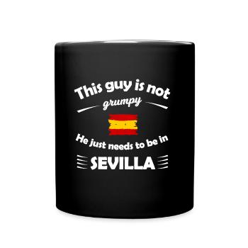 Vacances à Séville - Mug uni - noir - Devant