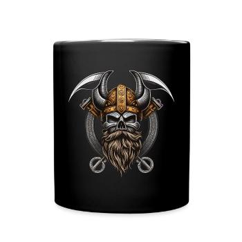 Skelett Valhalla Viking - Kanalisieren Sie Ihren - Tasse einfarbig - Schwarz - Vorne