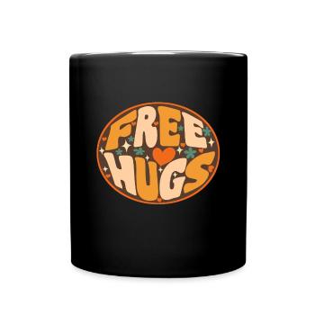 Câlins gratuits des années 70 - Mug uni - noir - Devant