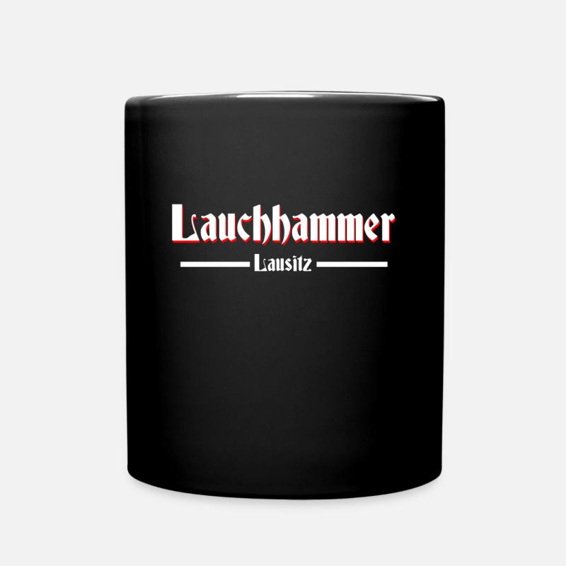 Lauchhammer - Tasse einfarbig - Schwarz