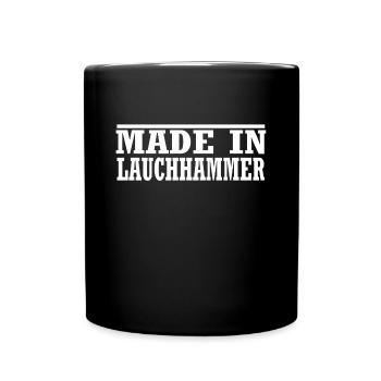 Lauchhammer - Tasse einfarbig - Schwarz - Vorne