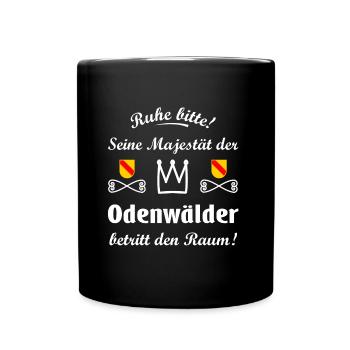 Majestät Odenwälder - Tasse einfarbig - Schwarz - Vorne