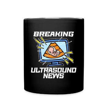 Déclaration de bonheur de bébé Maman Grossesse Enceinte - Mug uni - noir - Devant