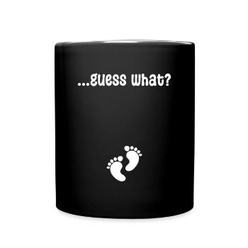 Déclaration de pieds de bébé Grossesse - Mug uni - noir - Devant
