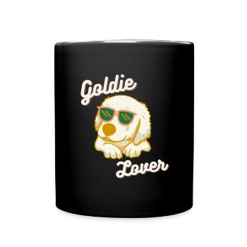 Golden Retriever Goldie Lover - Tasse einfarbig - Schwarz - Vorne