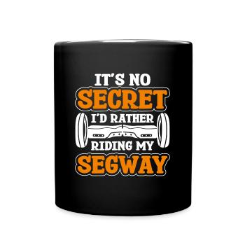 Segway Fun Vehicle Fashion Vehicle - Full Colour Mug - black - Front