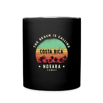 Motif palmier Nosara Costa Rica - Mug uni - noir - Devant
