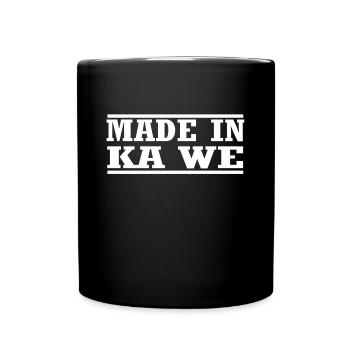 made in Königs wusterhausen - Tasse einfarbig - Schwarz - Vorne
