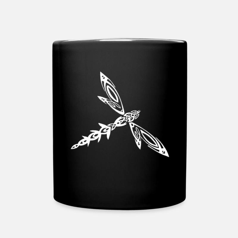 Insekten, Libellen, Libellentribal - Tasse einfarbig - Schwarz