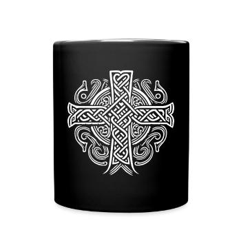 Croix Celtique - Mug uni - noir - Devant