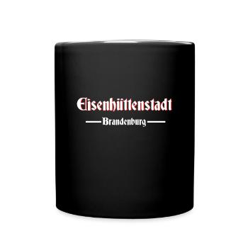 Eisenhüttenstadt - Tasse einfarbig - Schwarz - Vorne