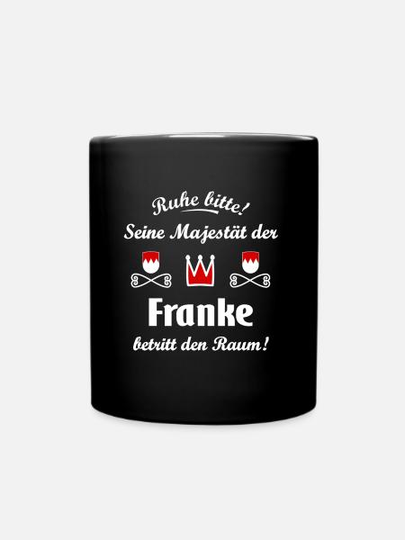 Zuhause im Frankenland - Tasse einfarbig - Schwarz