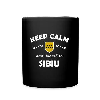 Vacances à Sibiu - Mug uni - noir - Devant
