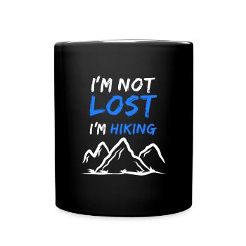 Wanderer Statement Via Ferrata Hike Hiking - Full Colour Mug - black - Front