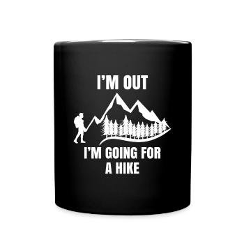 Hiker Statement Hiking Mountain Hike Hike - Full Colour Mug - black - Front