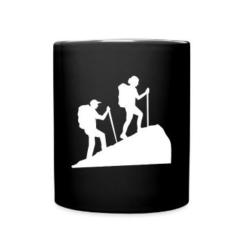 Via ferrata Hikers Mountain peaks Hiking Hike - Full Colour Mug - black - Front