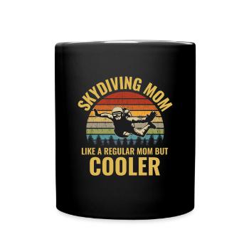 Skydiving Parachute Skydive Skydiver Mom - Full Colour Mug - black - Front