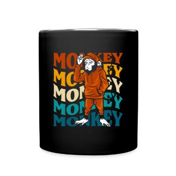Affen tierkostüme kinder - Tasse einfarbig - Schwarz - Vorne