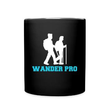 Hiking via ferrata statement Nature lovers - Full Colour Mug - black - Front