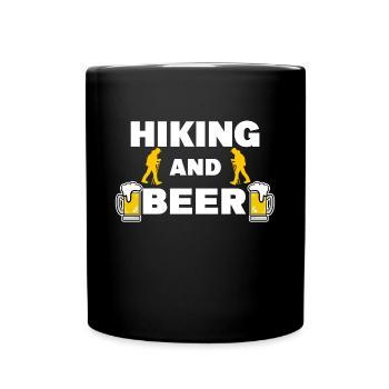 Bergwandern Wanderer Wandern Statement Bergsteigen - Tasse einfarbig - Schwarz - Vorne