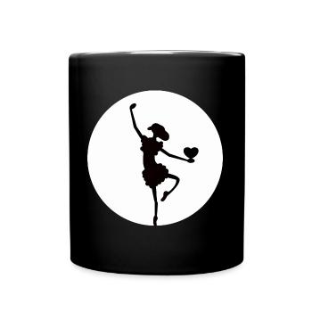 Ballet Sheep - Full Colour Mug - black - Front