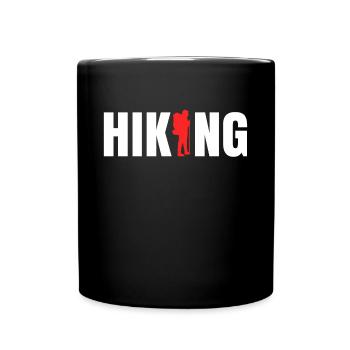Citation Wanderer Expérience Nature Randonnée Randonnée - Mug uni - noir - Devant