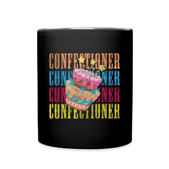 Cake Taste Master Pastry Chef - Full Colour Mug - black - Front