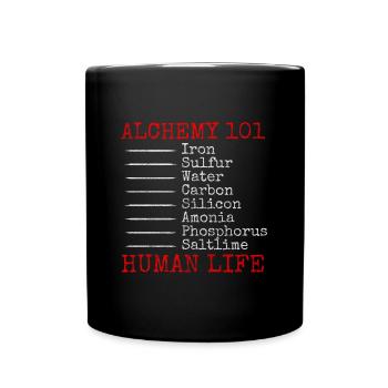 Potions d’alchimie Symbole Sorcellerie - Mug uni - noir - Devant