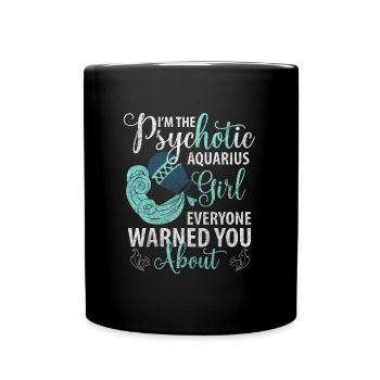 Signe du zodiaque Janvier Uranus mois de naissance - Mug uni - noir - Devant