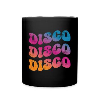 Disco Rétro - Mug uni - noir - Devant