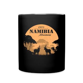 Namibia - Antelope - Full Colour Mug - black - Front