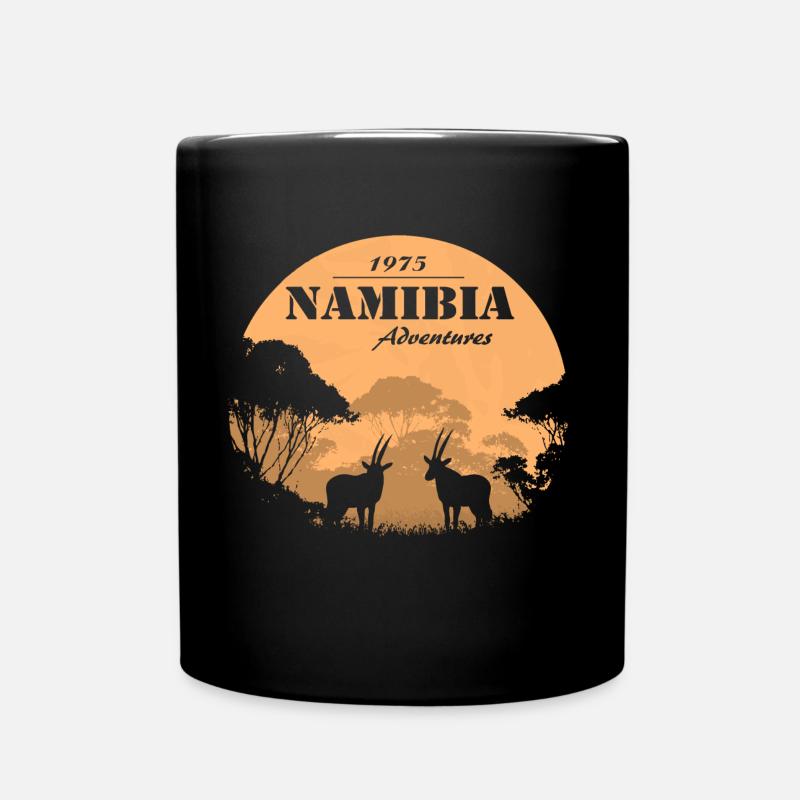 Namibia - Antelope - Full Colour Mug - black