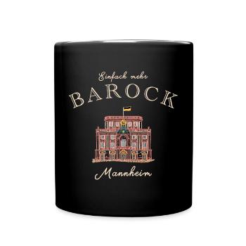 Mannheim, Palais baroque, Bade-Wurtemberg - Mug uni - noir - Devant