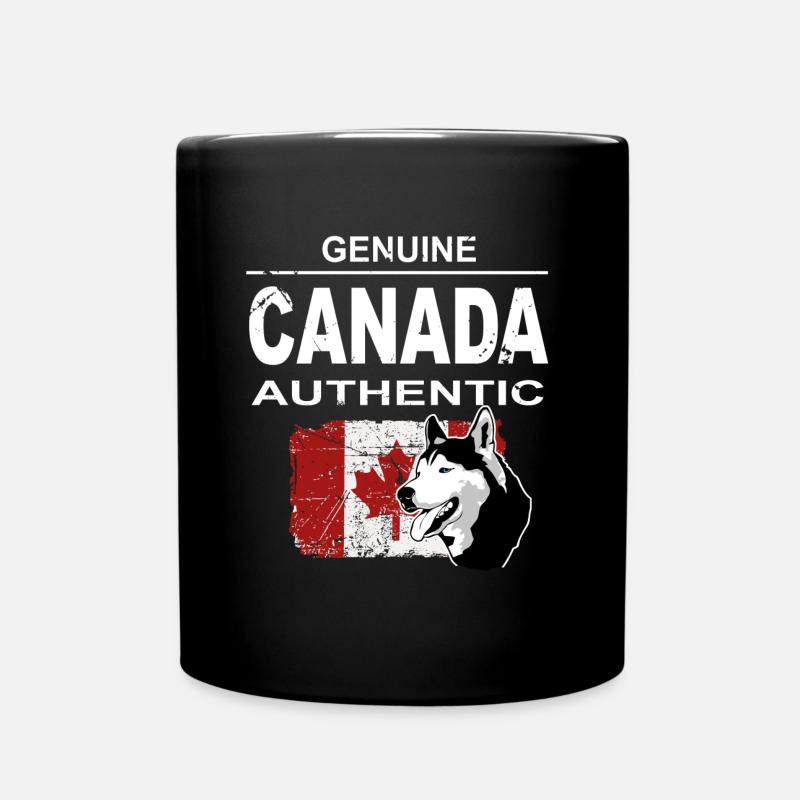Maple Leaf - Huskys - Canada - Tasse einfarbig - Schwarz