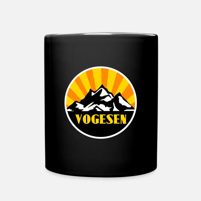 Vogesen - Tasse einfarbig - Schwarz