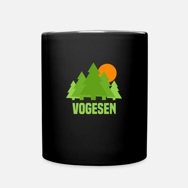 Vogesen - Tasse einfarbig - Schwarz